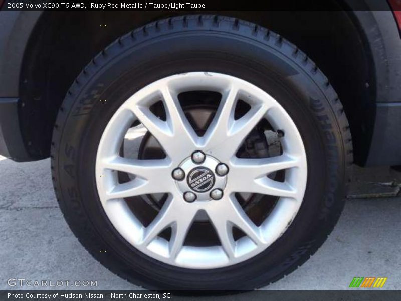 Ruby Red Metallic / Taupe/Light Taupe 2005 Volvo XC90 T6 AWD