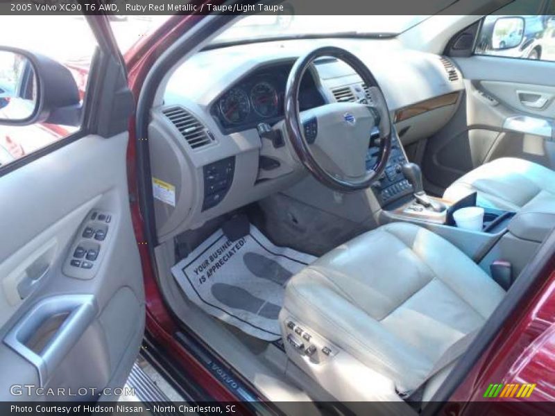 Ruby Red Metallic / Taupe/Light Taupe 2005 Volvo XC90 T6 AWD