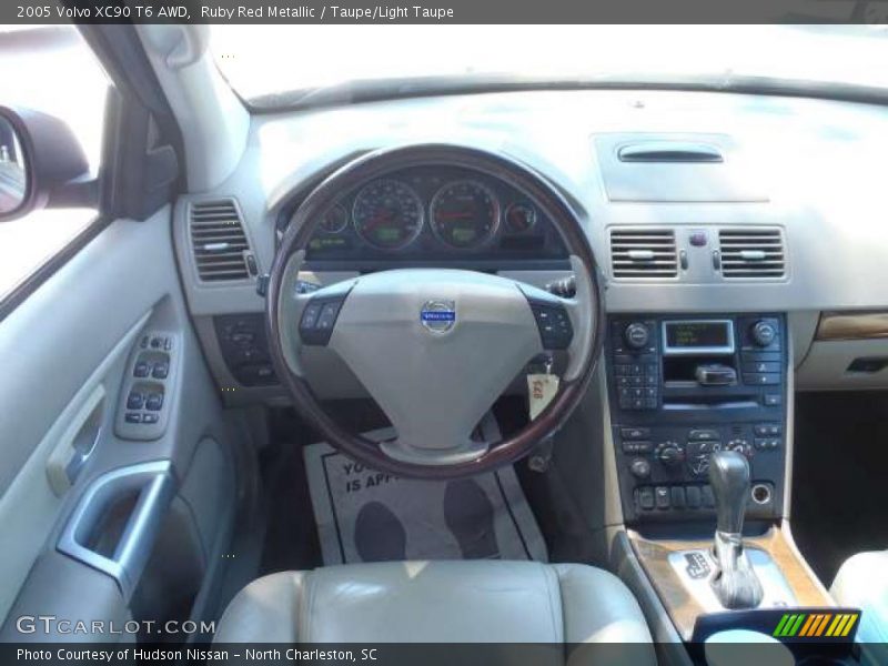 Ruby Red Metallic / Taupe/Light Taupe 2005 Volvo XC90 T6 AWD
