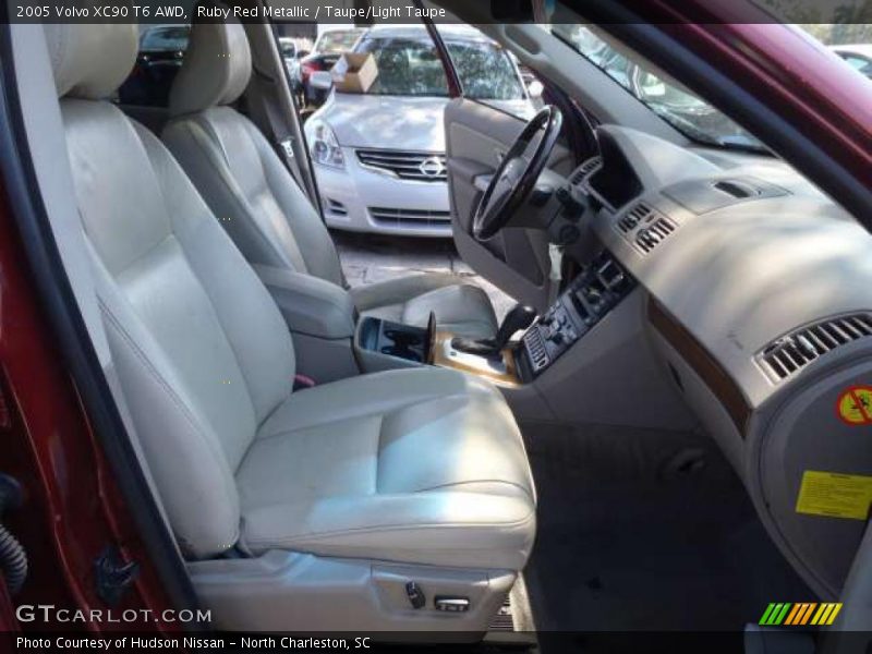 Ruby Red Metallic / Taupe/Light Taupe 2005 Volvo XC90 T6 AWD