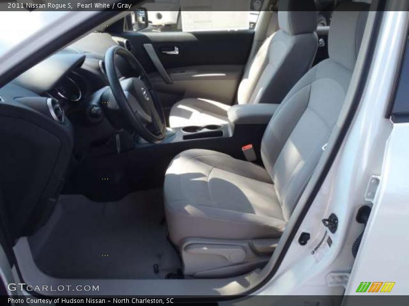 Pearl White / Gray 2011 Nissan Rogue S