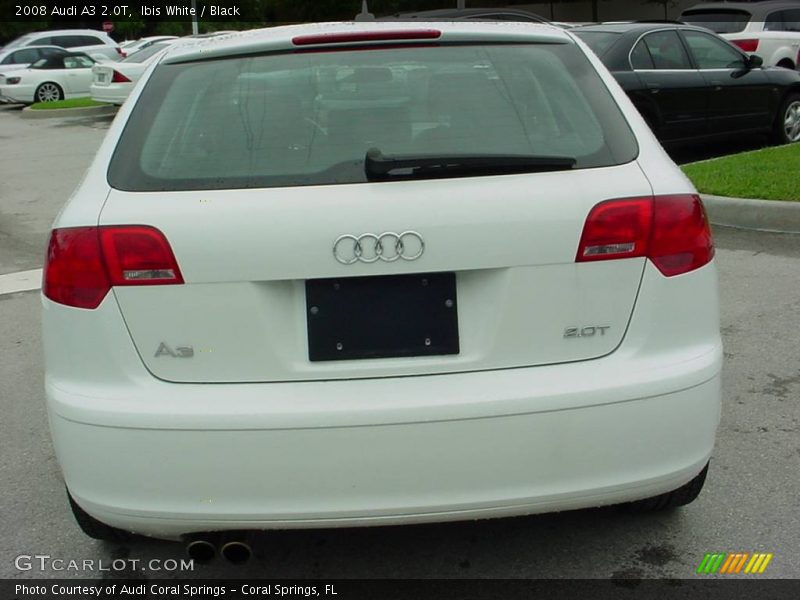 Ibis White / Black 2008 Audi A3 2.0T