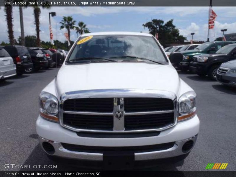 Bright White / Medium Slate Gray 2006 Dodge Ram 1500 SLT Regular Cab