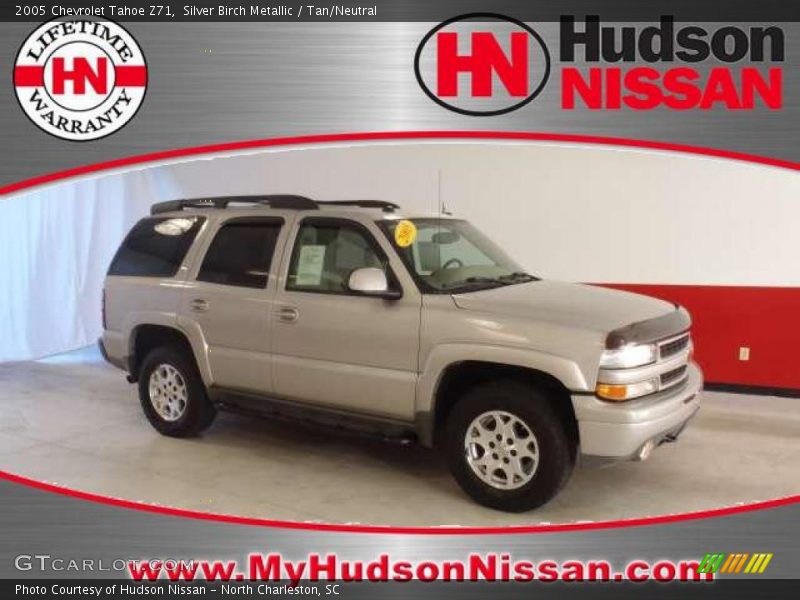 Silver Birch Metallic / Tan/Neutral 2005 Chevrolet Tahoe Z71
