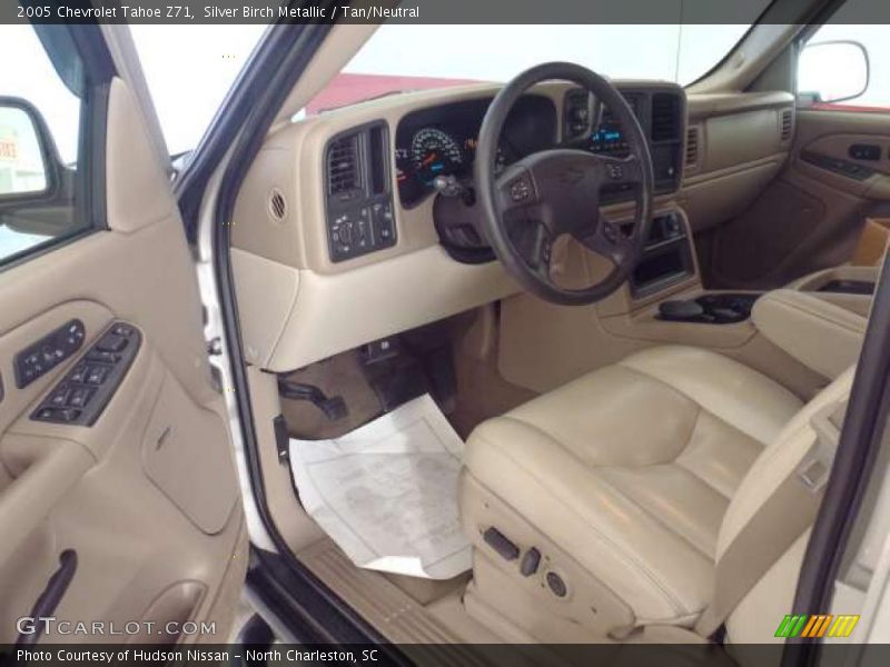 Silver Birch Metallic / Tan/Neutral 2005 Chevrolet Tahoe Z71
