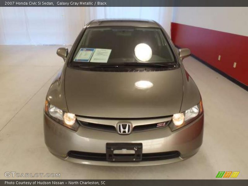Galaxy Gray Metallic / Black 2007 Honda Civic Si Sedan