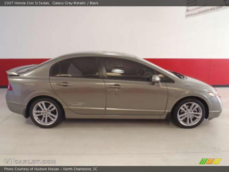 Galaxy Gray Metallic / Black 2007 Honda Civic Si Sedan