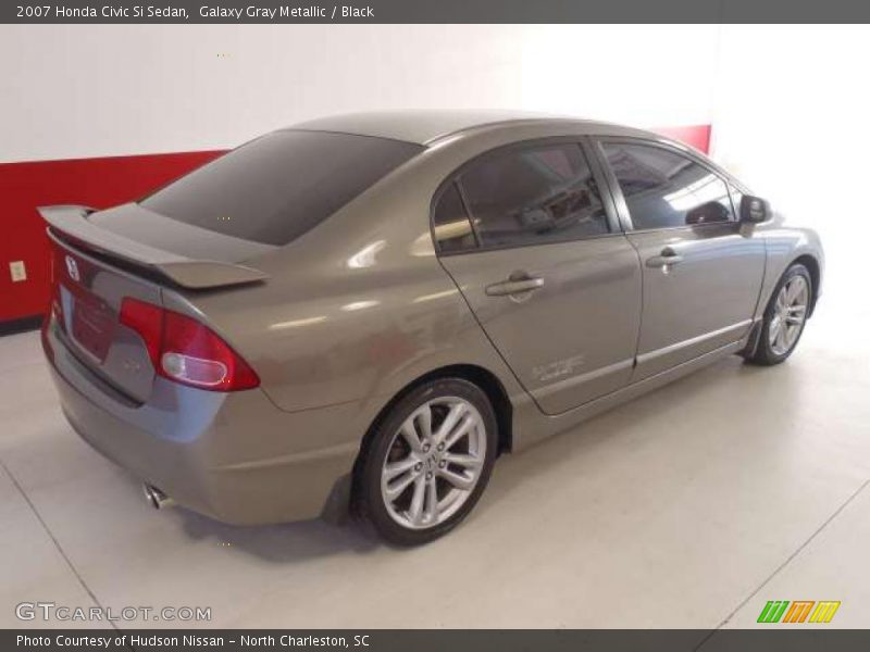 Galaxy Gray Metallic / Black 2007 Honda Civic Si Sedan