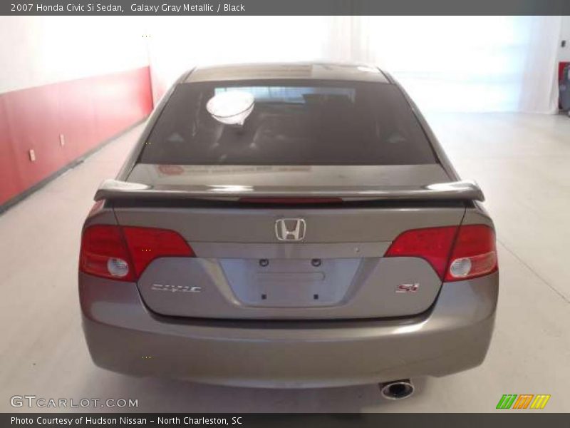 Galaxy Gray Metallic / Black 2007 Honda Civic Si Sedan