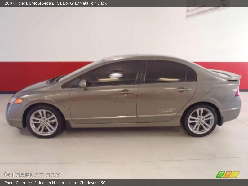 Galaxy Gray Metallic / Black 2007 Honda Civic Si Sedan