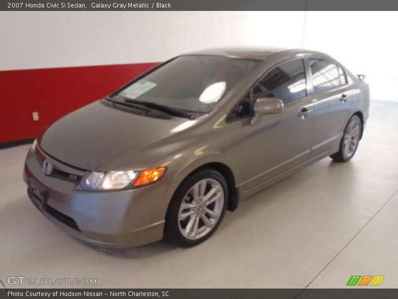 Galaxy Gray Metallic / Black 2007 Honda Civic Si Sedan