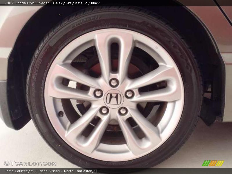 Galaxy Gray Metallic / Black 2007 Honda Civic Si Sedan