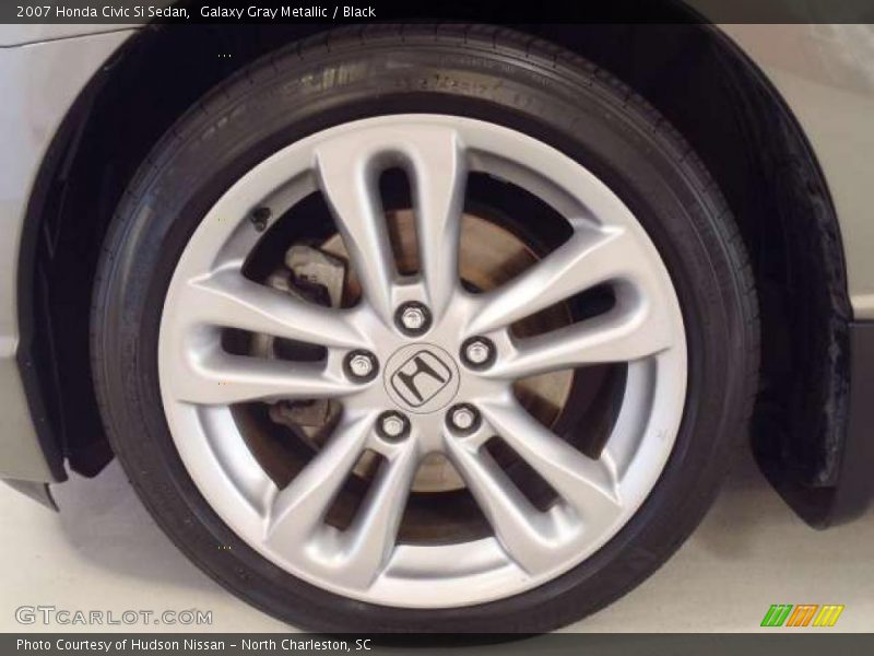 Galaxy Gray Metallic / Black 2007 Honda Civic Si Sedan