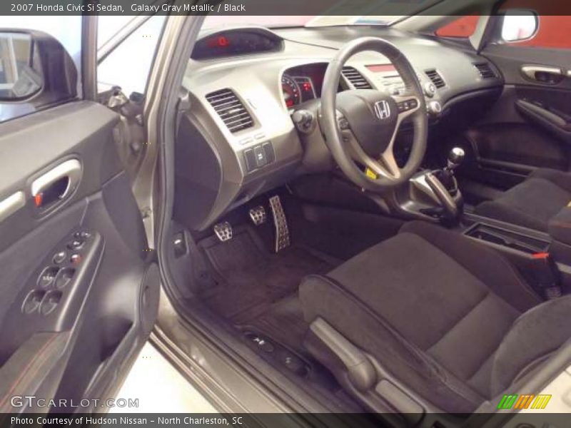 Galaxy Gray Metallic / Black 2007 Honda Civic Si Sedan