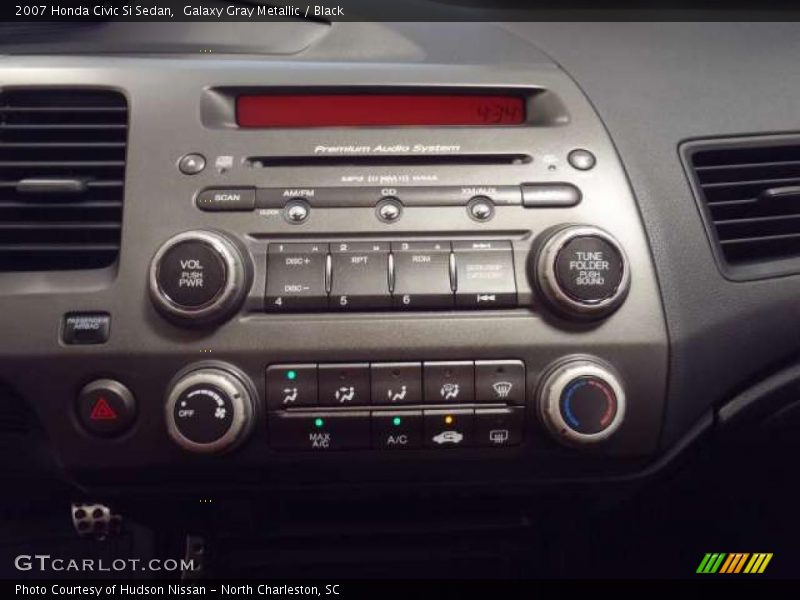 Galaxy Gray Metallic / Black 2007 Honda Civic Si Sedan