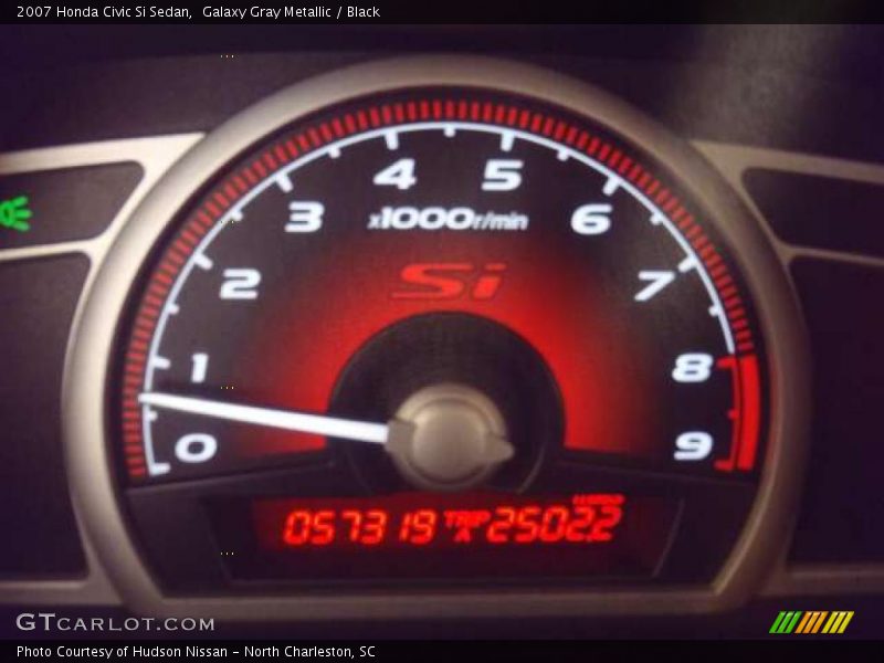 Galaxy Gray Metallic / Black 2007 Honda Civic Si Sedan