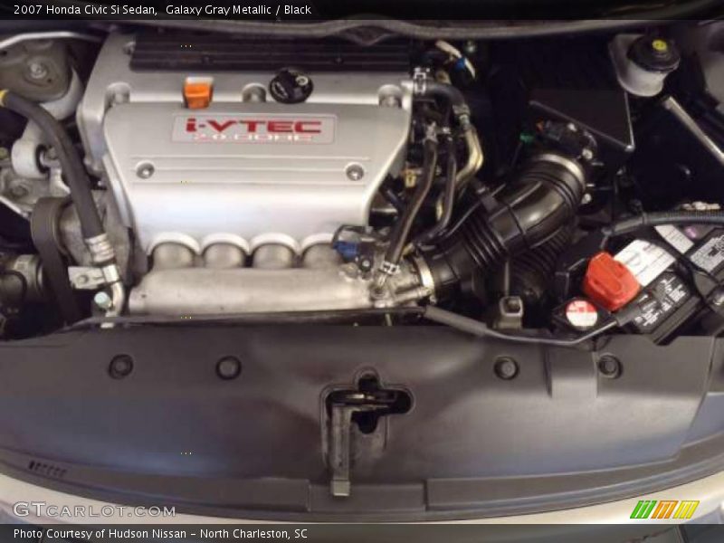 Galaxy Gray Metallic / Black 2007 Honda Civic Si Sedan