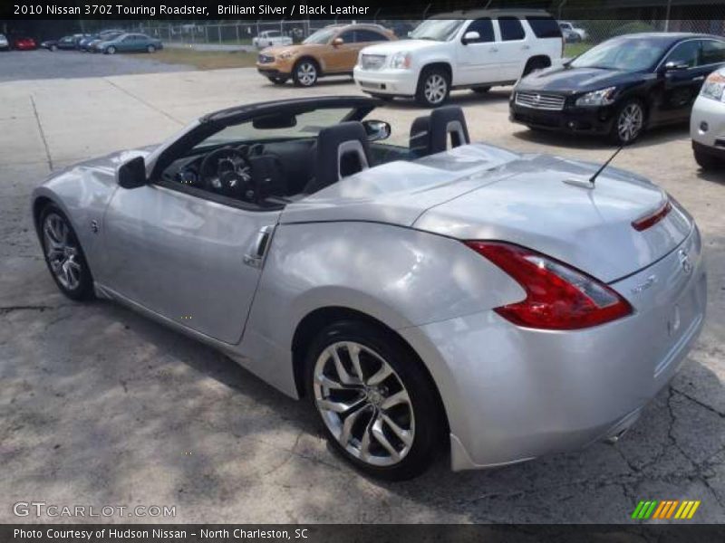 Brilliant Silver / Black Leather 2010 Nissan 370Z Touring Roadster