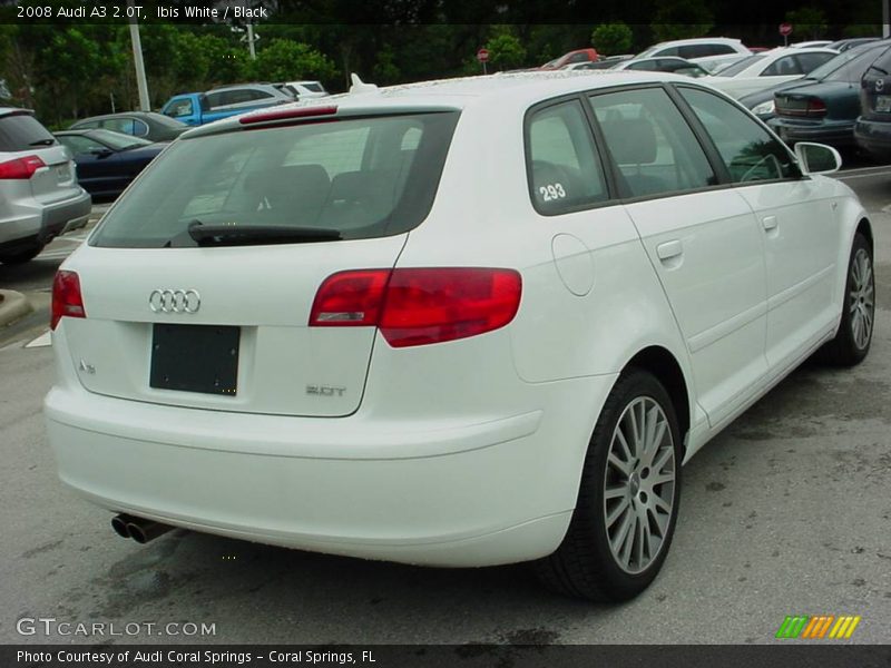 Ibis White / Black 2008 Audi A3 2.0T