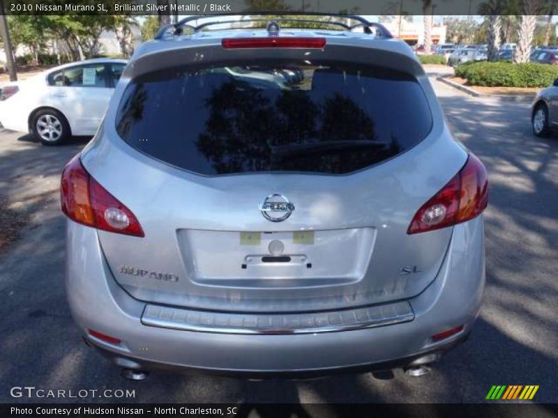Brilliant Silver Metallic / Black 2010 Nissan Murano SL
