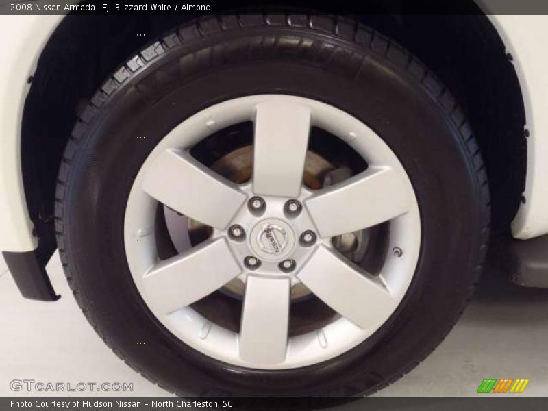Blizzard White / Almond 2008 Nissan Armada LE