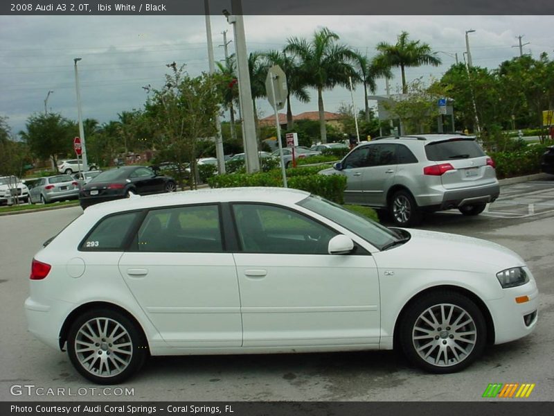 Ibis White / Black 2008 Audi A3 2.0T