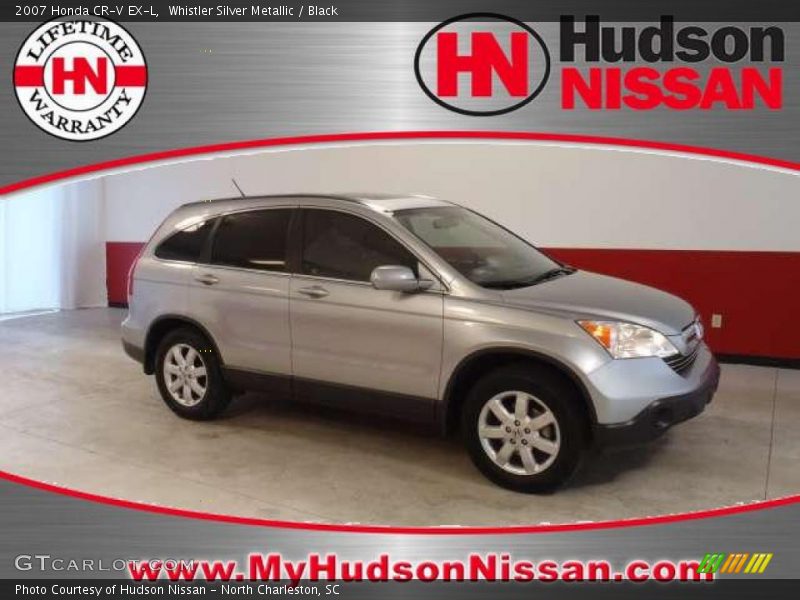 Whistler Silver Metallic / Black 2007 Honda CR-V EX-L