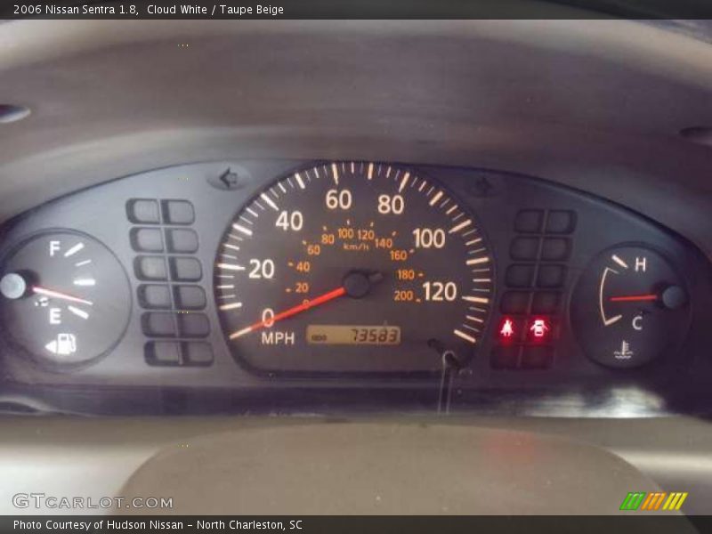 Cloud White / Taupe Beige 2006 Nissan Sentra 1.8