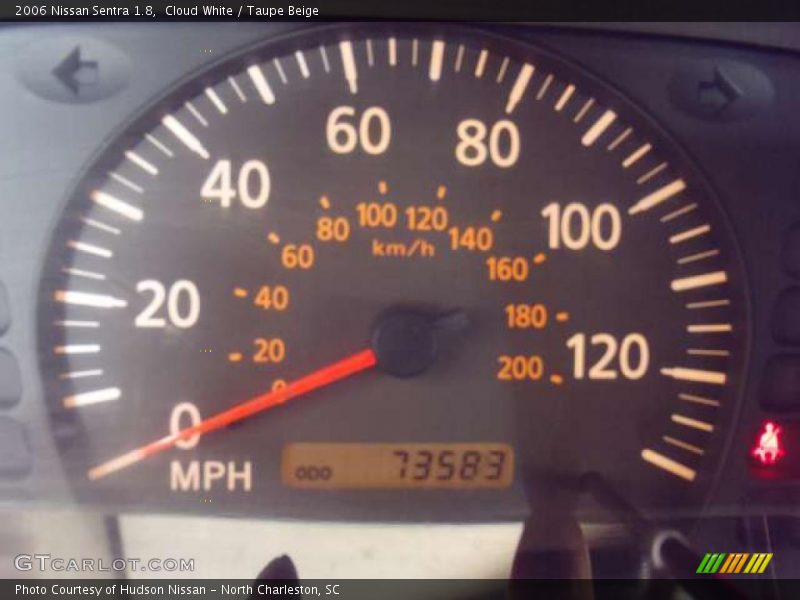 Cloud White / Taupe Beige 2006 Nissan Sentra 1.8