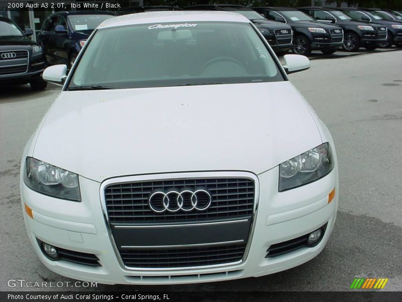 Ibis White / Black 2008 Audi A3 2.0T