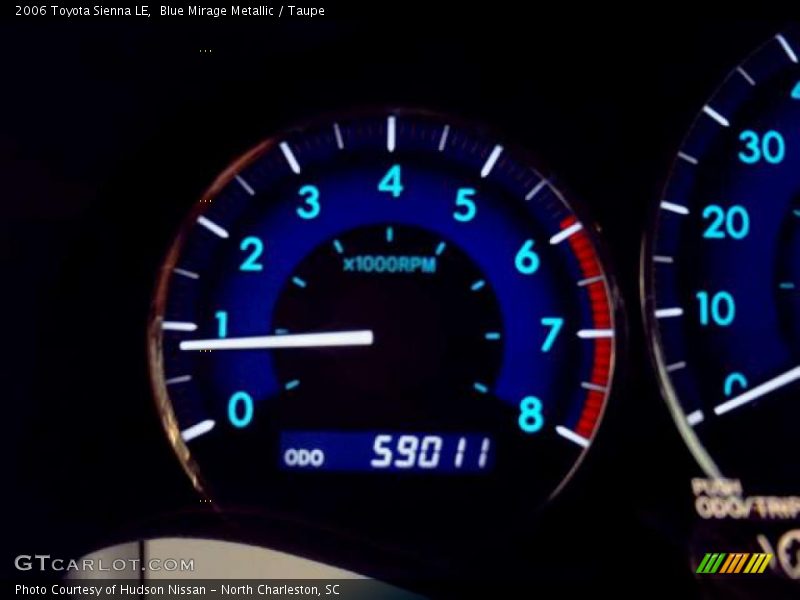 Blue Mirage Metallic / Taupe 2006 Toyota Sienna LE