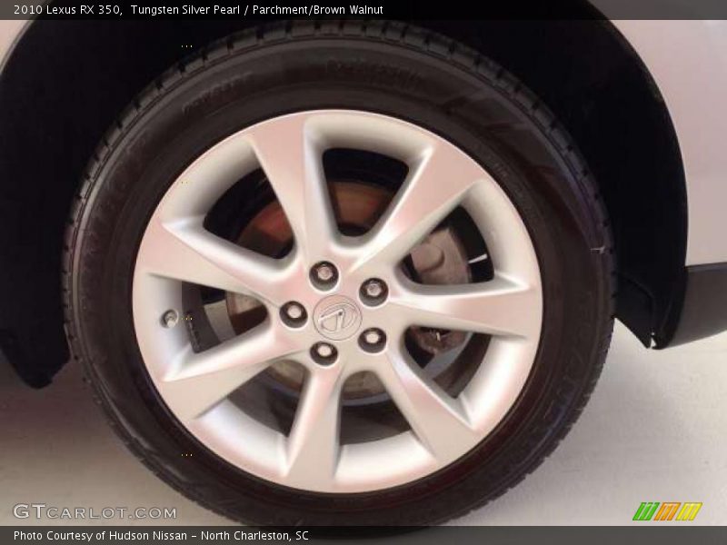 Tungsten Silver Pearl / Parchment/Brown Walnut 2010 Lexus RX 350