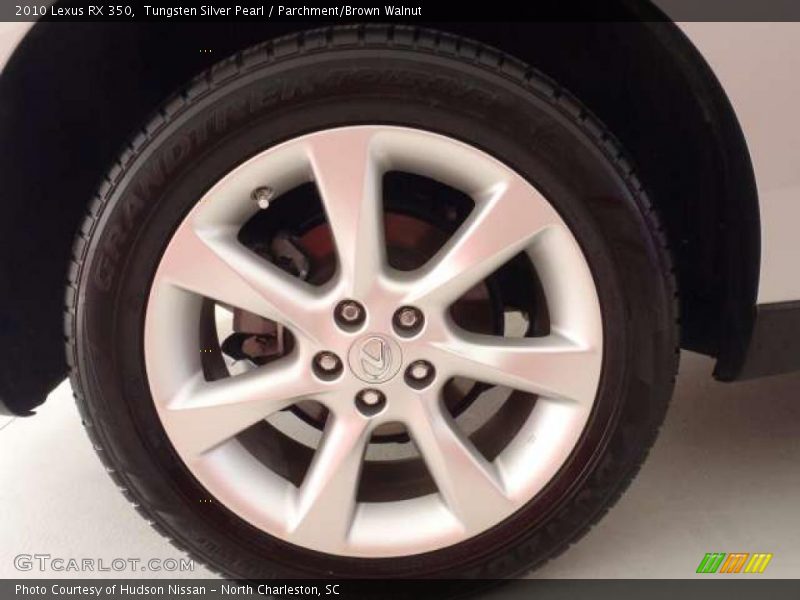 Tungsten Silver Pearl / Parchment/Brown Walnut 2010 Lexus RX 350