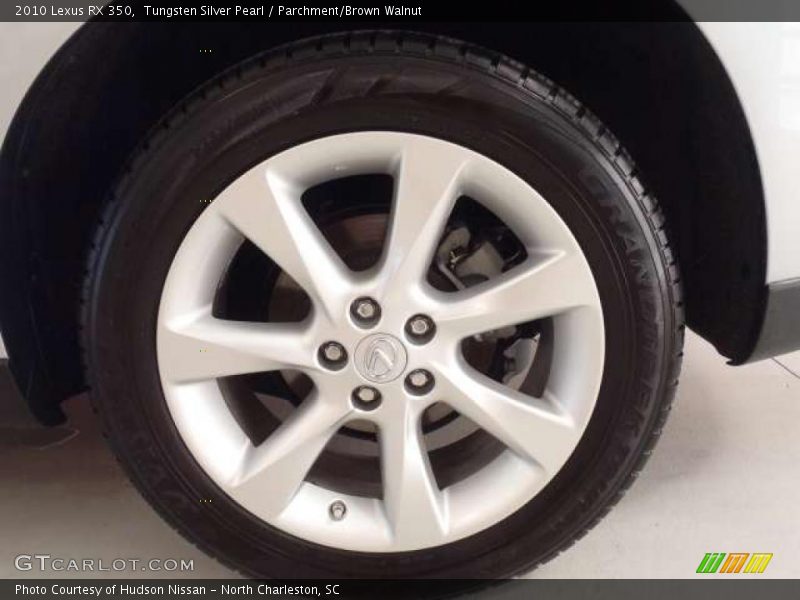 Tungsten Silver Pearl / Parchment/Brown Walnut 2010 Lexus RX 350