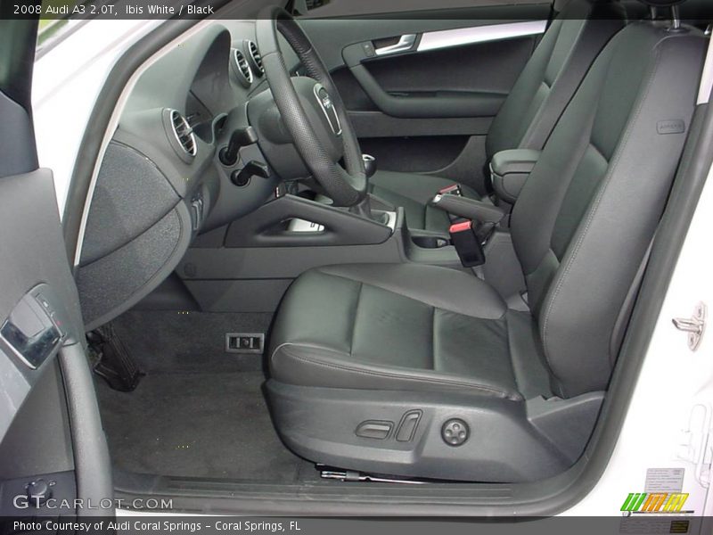 Ibis White / Black 2008 Audi A3 2.0T