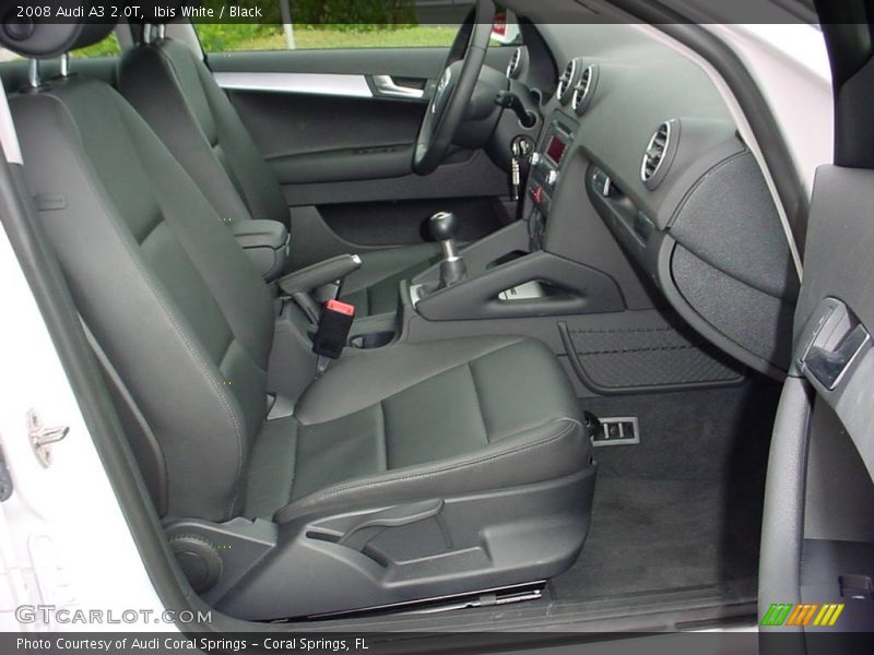 Ibis White / Black 2008 Audi A3 2.0T