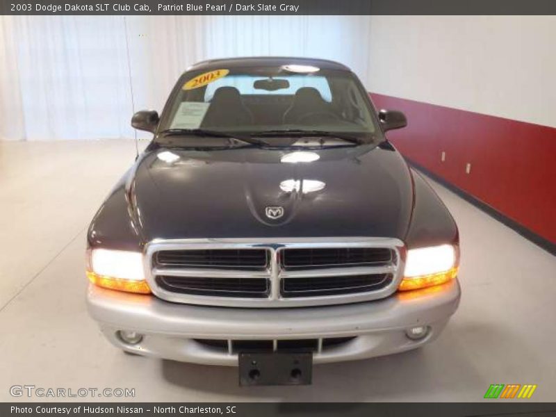 Patriot Blue Pearl / Dark Slate Gray 2003 Dodge Dakota SLT Club Cab
