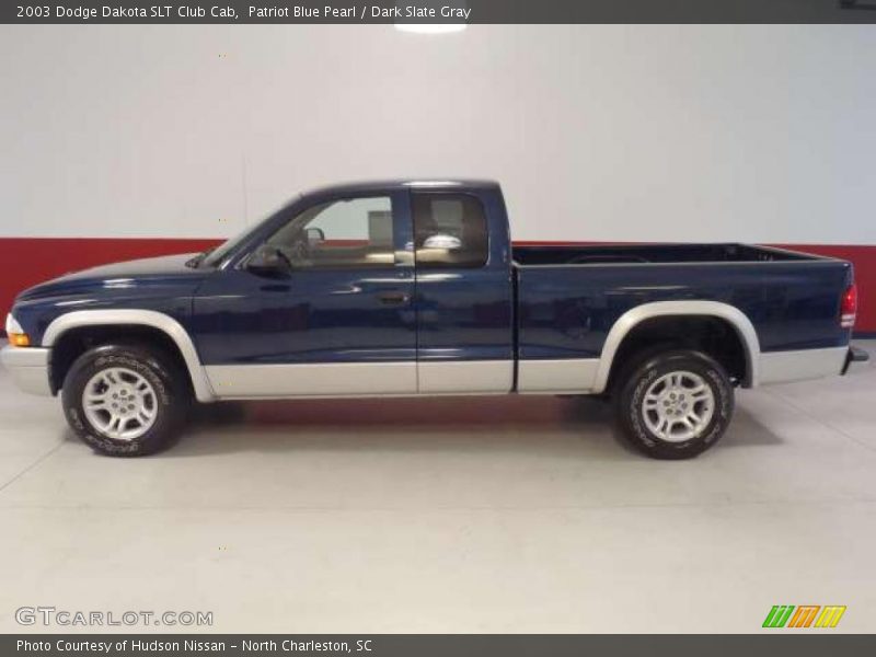 Patriot Blue Pearl / Dark Slate Gray 2003 Dodge Dakota SLT Club Cab