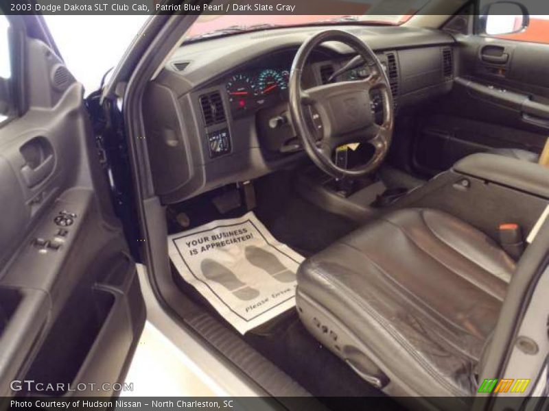Patriot Blue Pearl / Dark Slate Gray 2003 Dodge Dakota SLT Club Cab