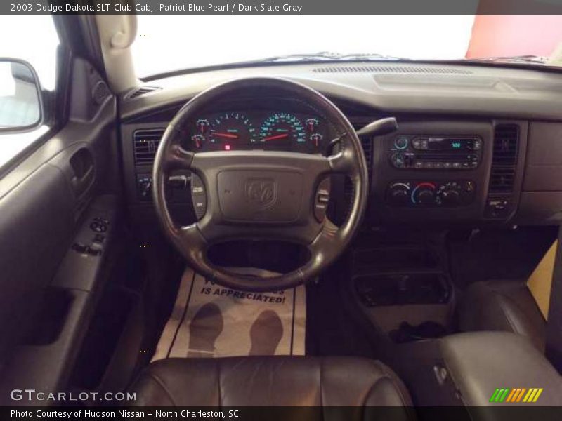 Patriot Blue Pearl / Dark Slate Gray 2003 Dodge Dakota SLT Club Cab