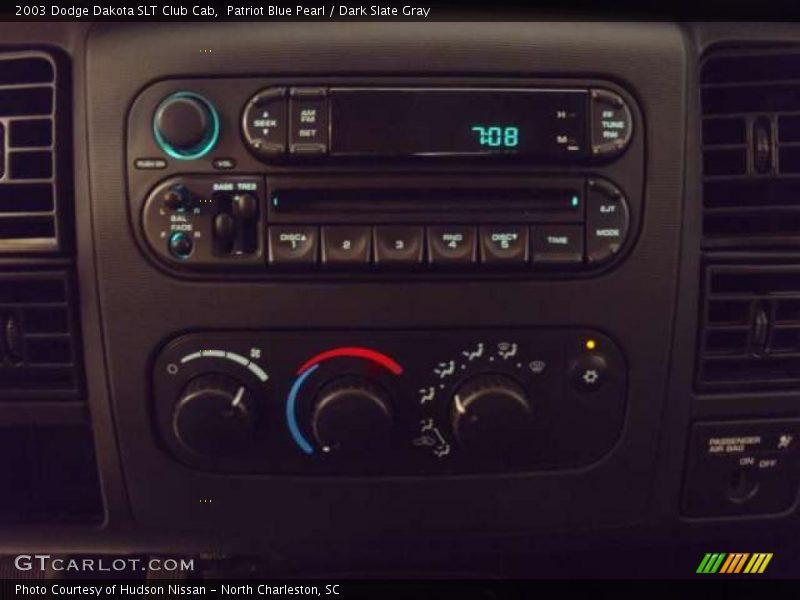 Patriot Blue Pearl / Dark Slate Gray 2003 Dodge Dakota SLT Club Cab