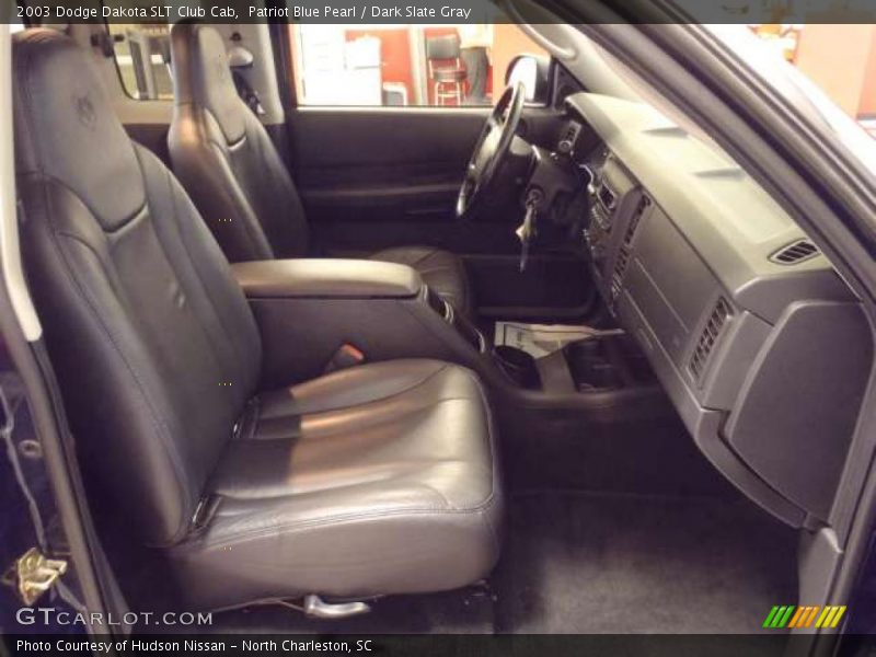 Patriot Blue Pearl / Dark Slate Gray 2003 Dodge Dakota SLT Club Cab