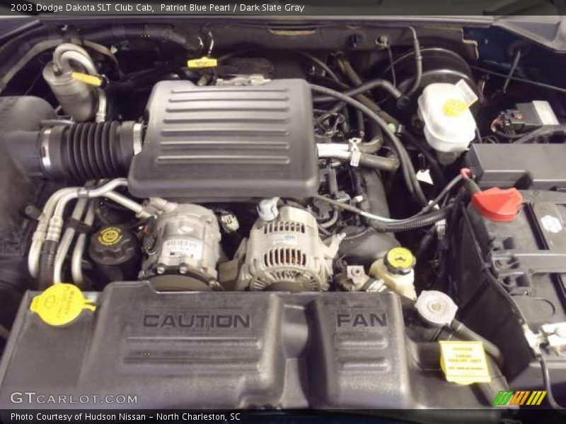 Patriot Blue Pearl / Dark Slate Gray 2003 Dodge Dakota SLT Club Cab