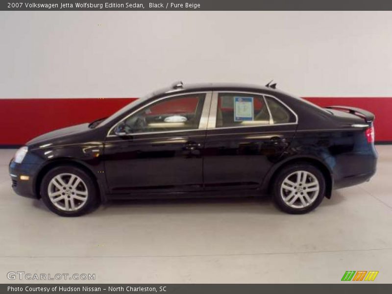 Black / Pure Beige 2007 Volkswagen Jetta Wolfsburg Edition Sedan