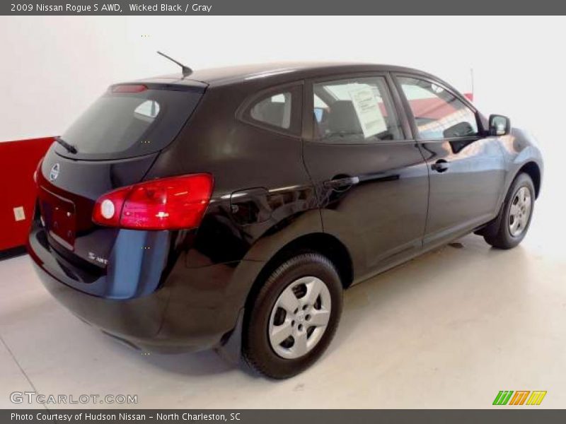 Wicked Black / Gray 2009 Nissan Rogue S AWD