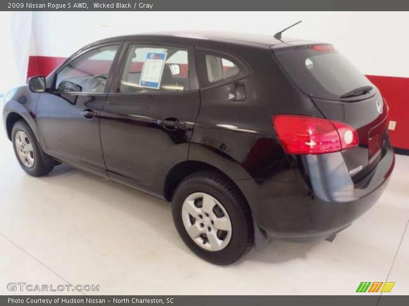 Wicked Black / Gray 2009 Nissan Rogue S AWD