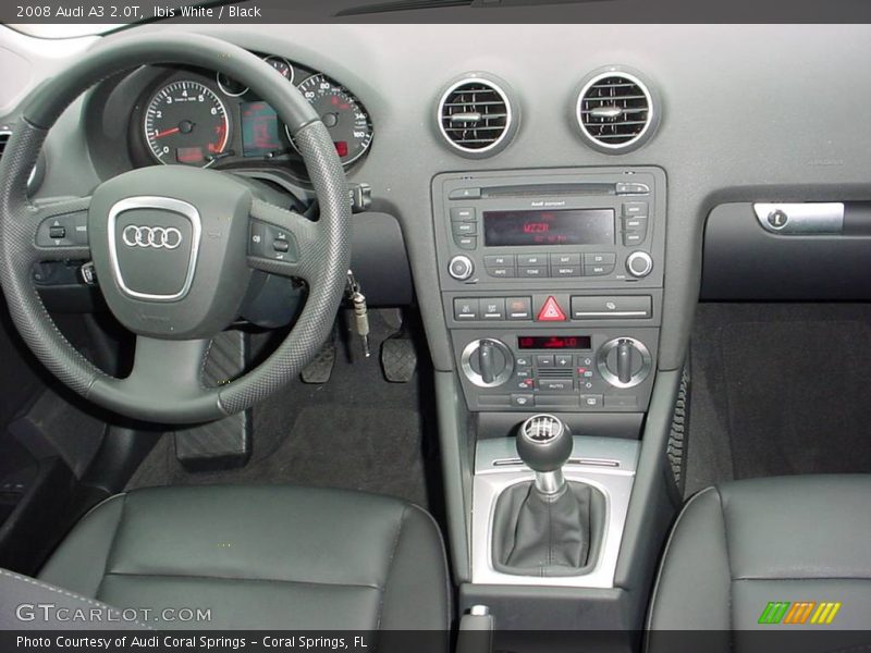 Ibis White / Black 2008 Audi A3 2.0T