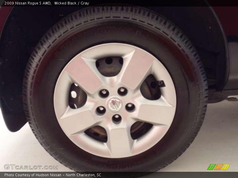 Wicked Black / Gray 2009 Nissan Rogue S AWD
