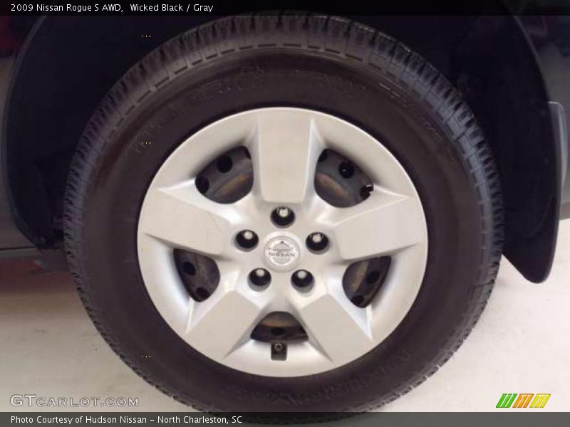 Wicked Black / Gray 2009 Nissan Rogue S AWD