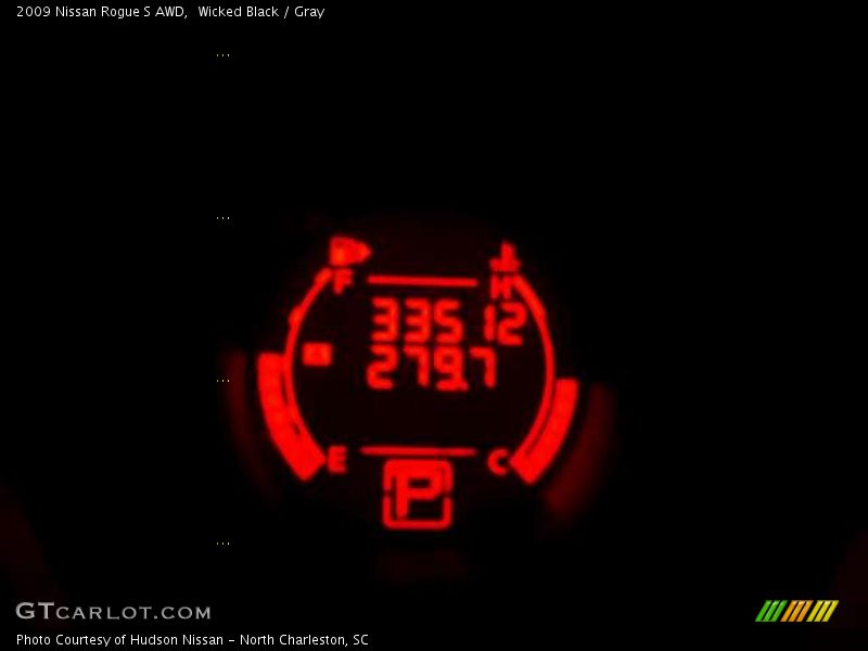 Wicked Black / Gray 2009 Nissan Rogue S AWD